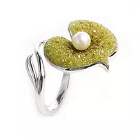 pearl and diamond ring for women on rent