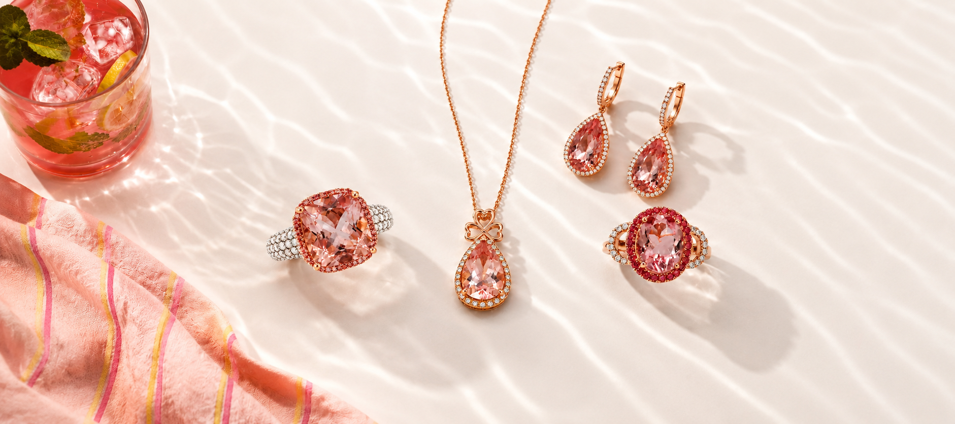 Morganite Jewelry Collection