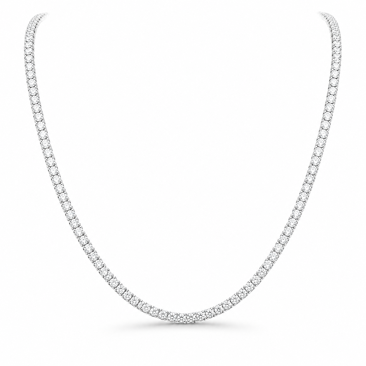 Uma Straight Line Eco Diamonds Tennis Necklace 5 carats