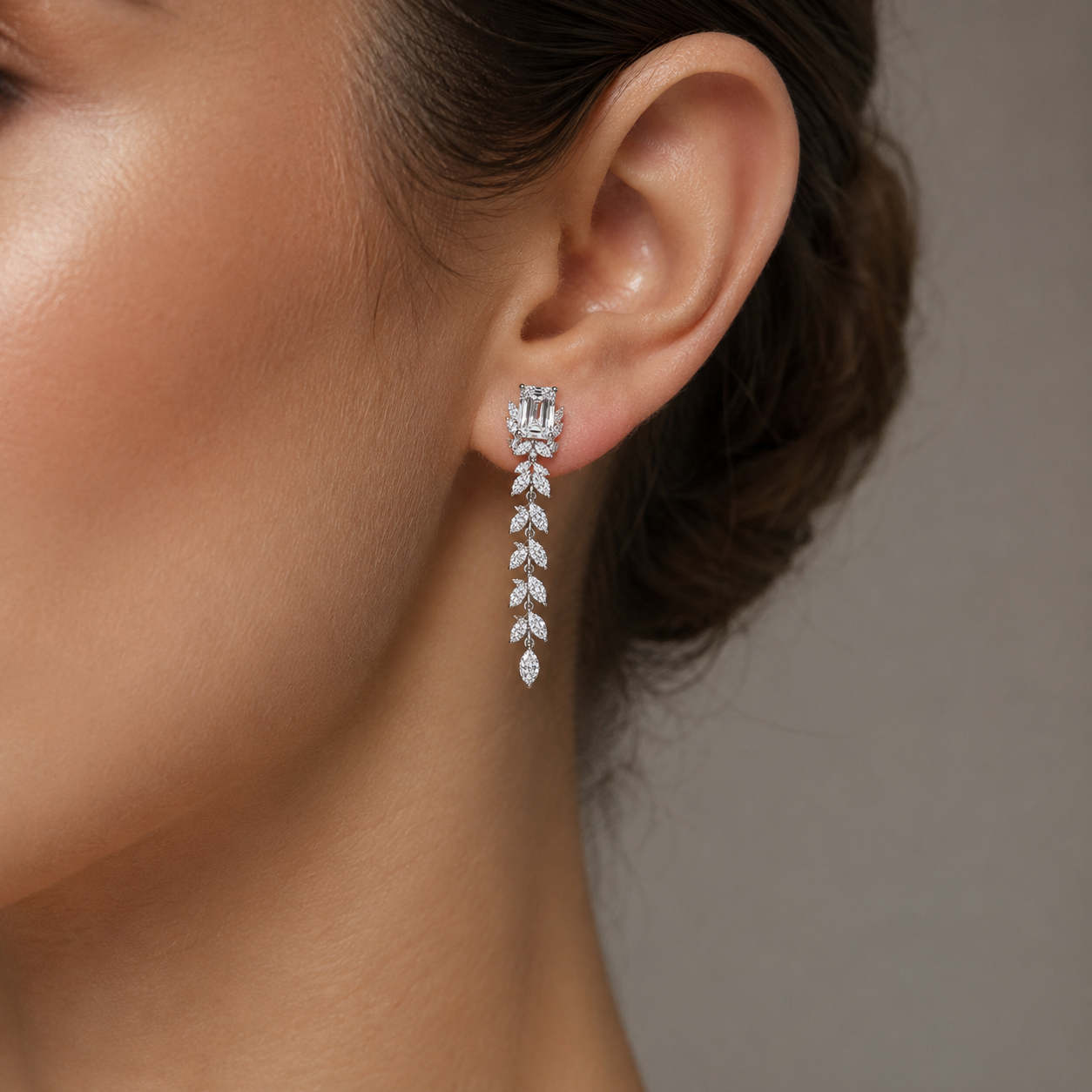 Elysian Vine Eco Diamonds Drop Earrings