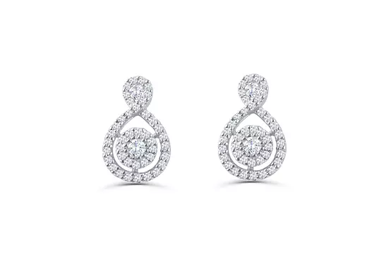 Pear Shaped Morganite and Bezel Diamonds Cocktail Ring