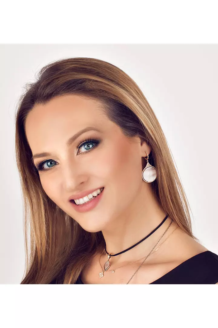 Pink Lady Diamond Circle Earrings