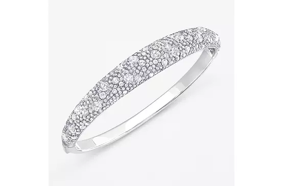 Fashion Eco Diamonds Pave Dome Bangle
