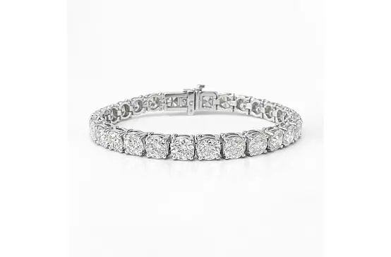 Extra Large Round Eco Diamonds Tennis Bracelet