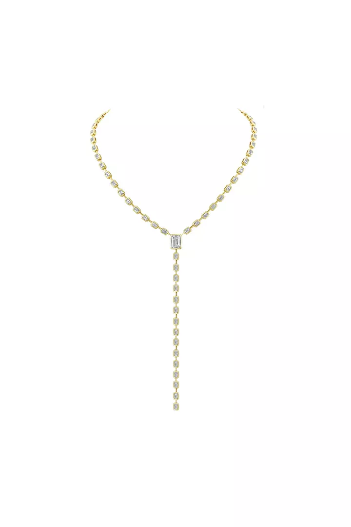Ascension Lariat Eco Diamonds Y Shaped Necklace