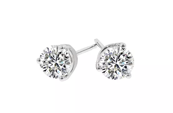 Martini Glass Diamond Stud Earrings