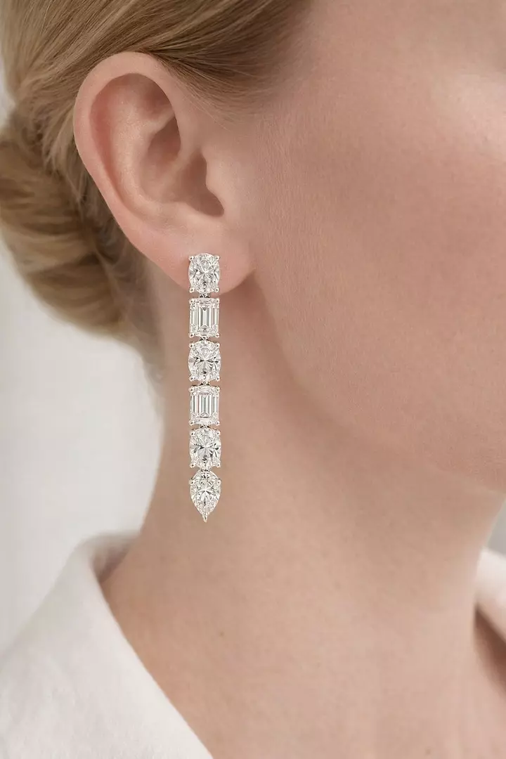 Aurora Eco Diamond Drop Earrings