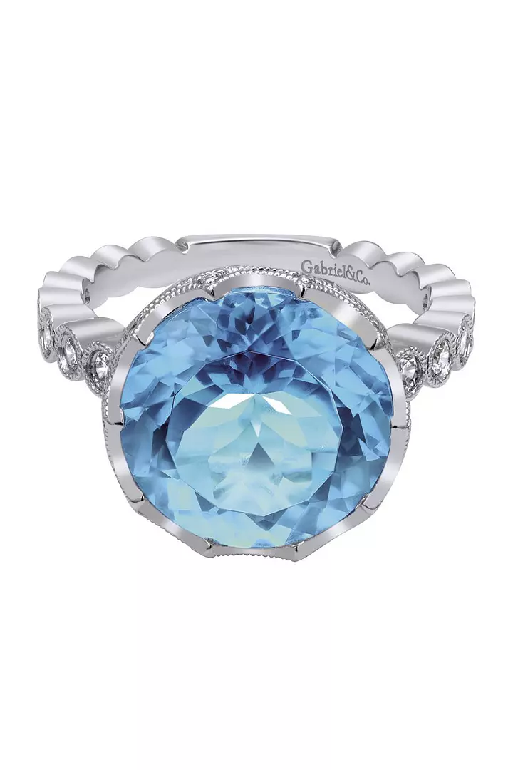 Lake of Memories Blue Topaz Ring