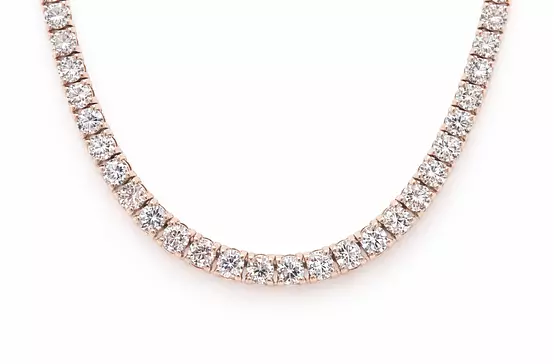 Black and White Diamonds Circle Pendant