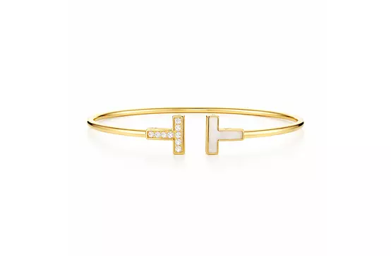 Tiffany T Wire Bracelet with Diamonds