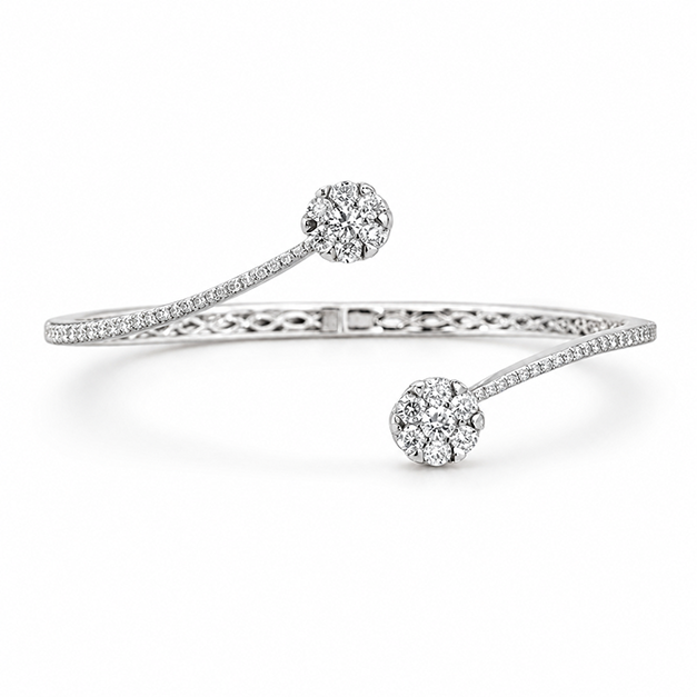 Round Eco Diamond Bangle