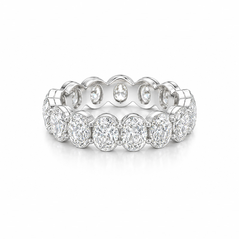Signature Oval Eco Diamonds Eternity Ring