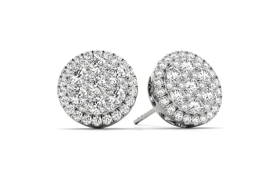 Floral Drops Diamond Earrings