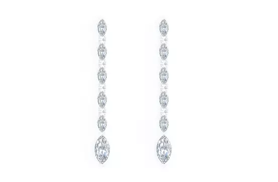 Marquise Eco Diamond Drop Earrings