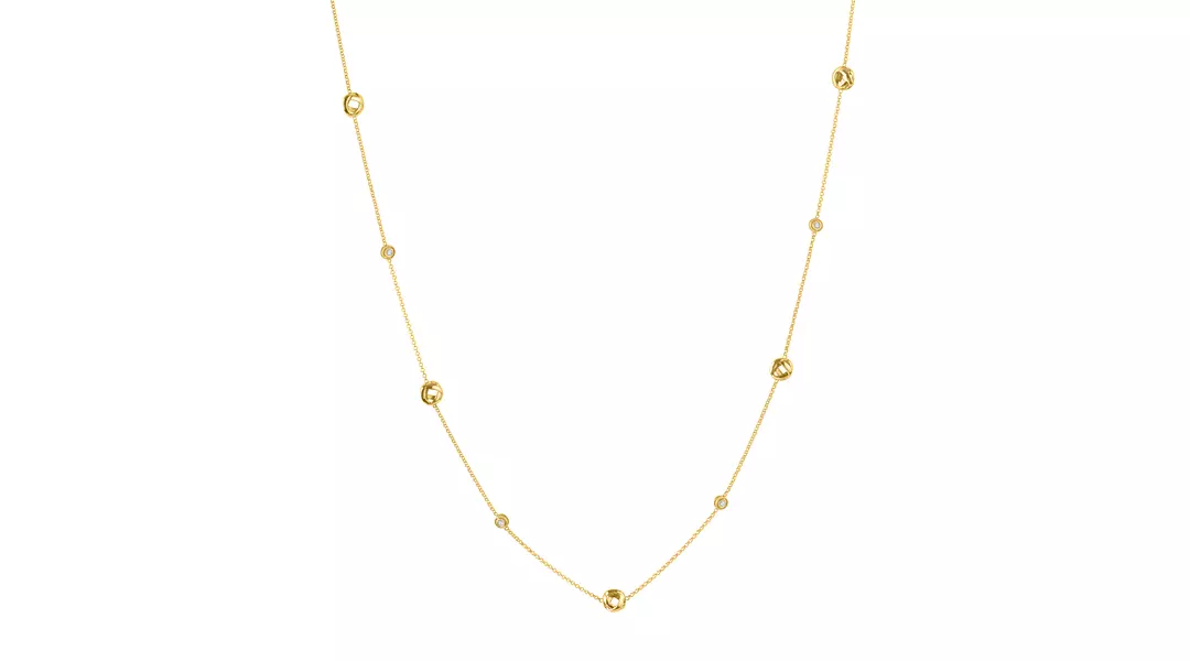 Love Knots Diamond Necklace