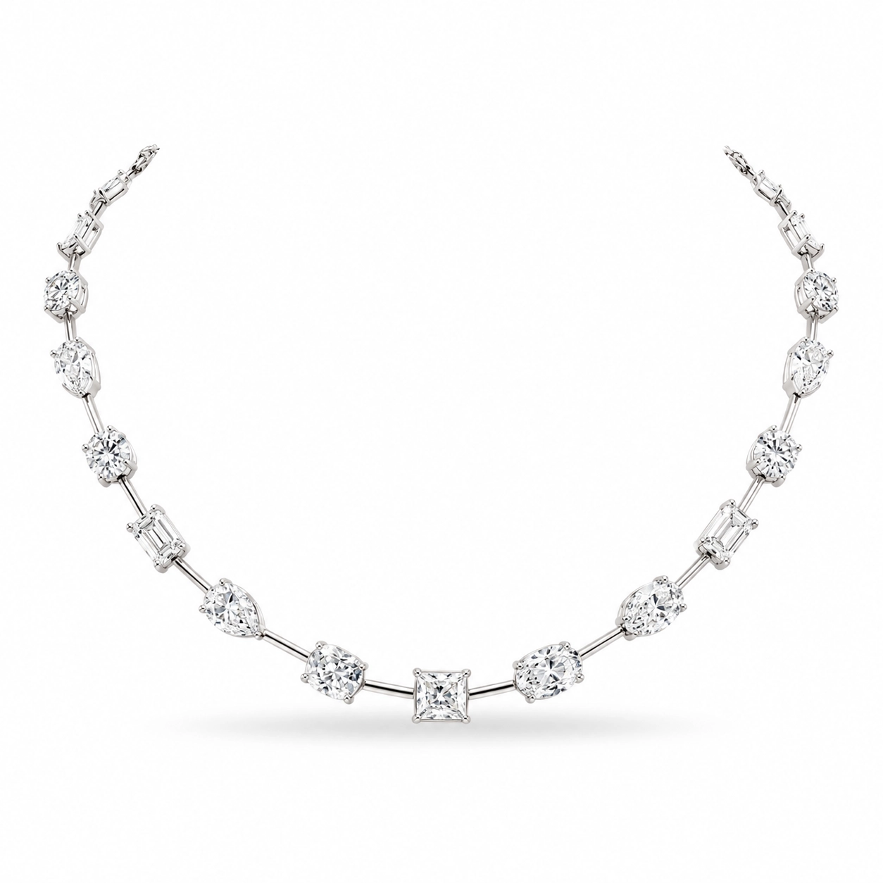 Lennox Modern Diamond Station Necklace