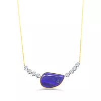 Lapis Dreams Diamond Necklace