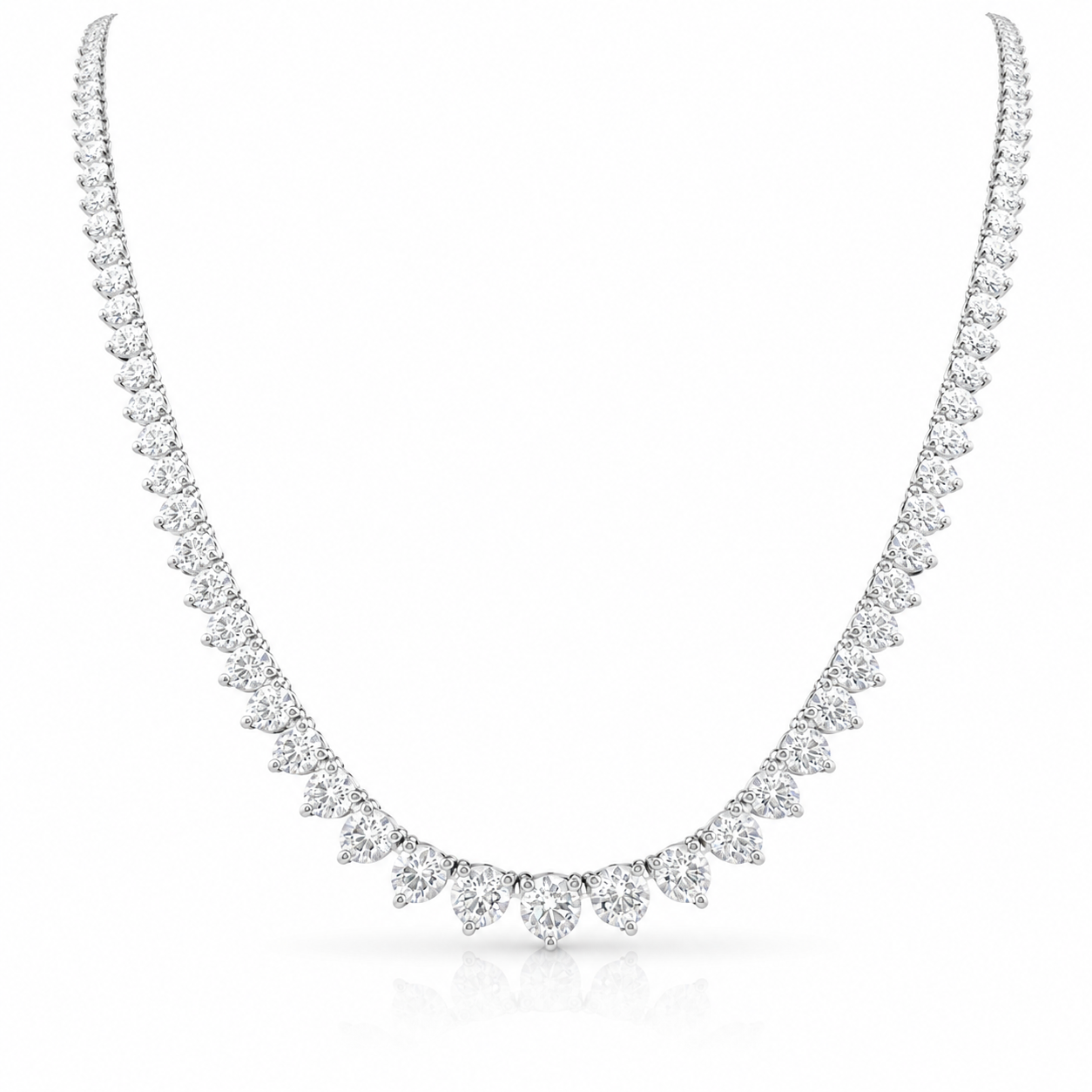 10 carats Signature Riviera S Eco Diamonds Tennis Necklace