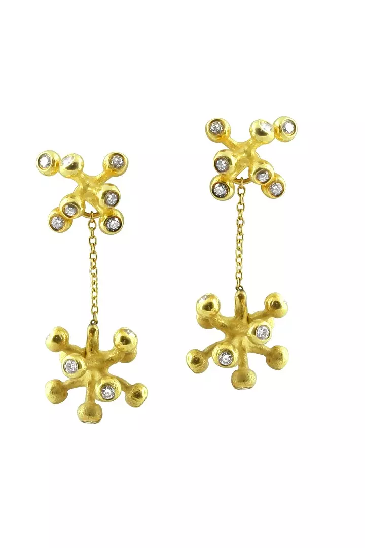 Fireworks Stud and Drop Diamond Earrings