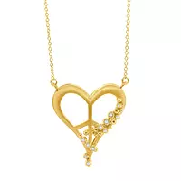 Peace of Heart Diamond Necklace