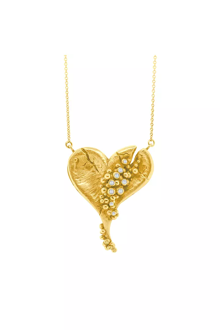 Lucky Break Gold and Diamond Necklace
