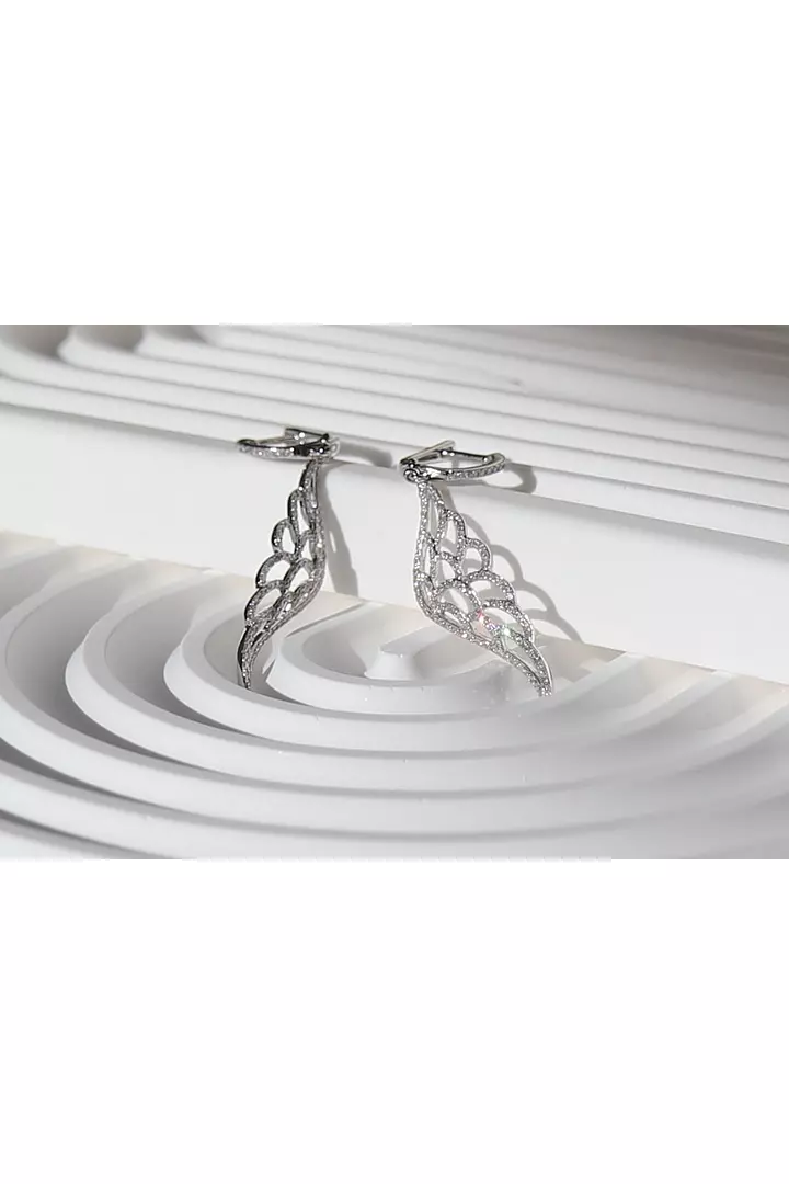 Angel Wings Drop Earrings