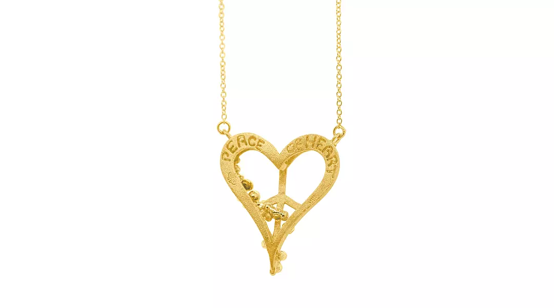 Peace of Heart Diamond Necklace