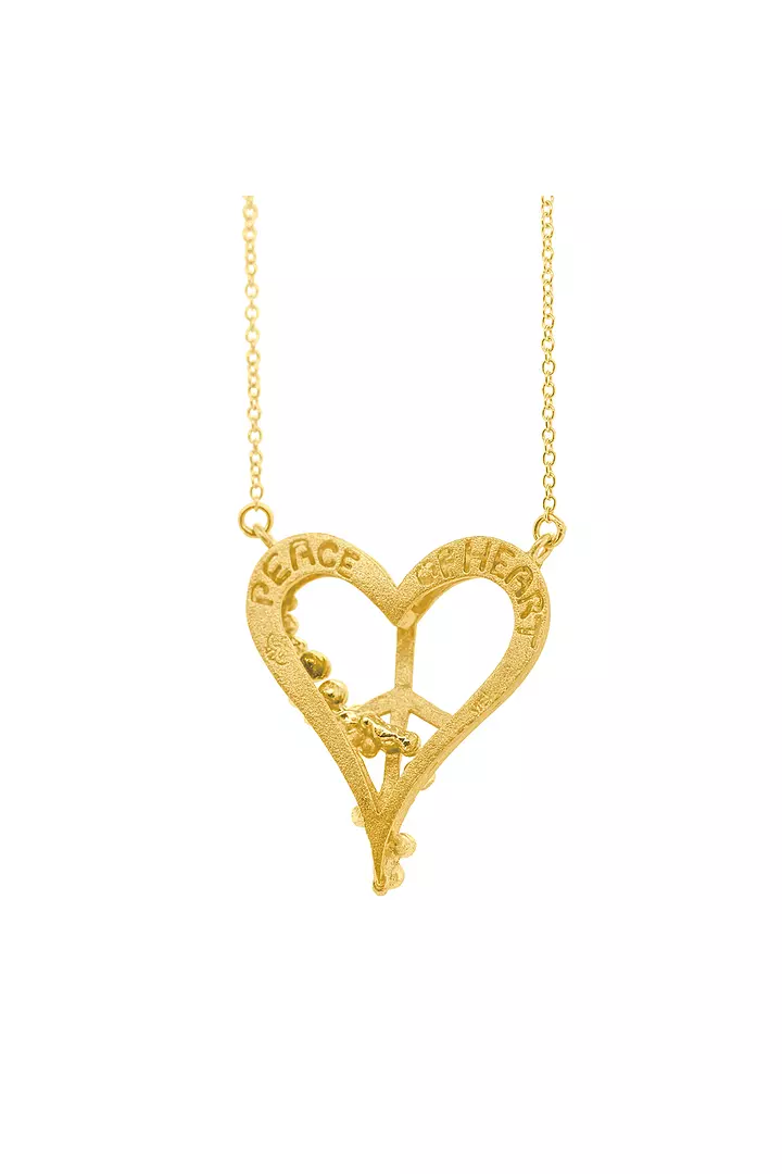 Peace of Heart Diamond Necklace