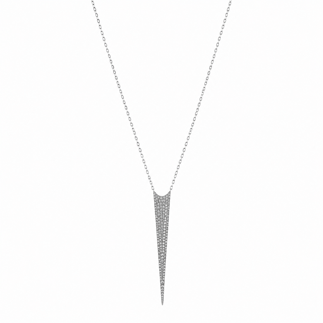 Diamond Dagger Black Rhodium Necklace
