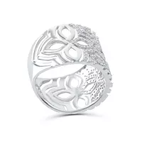 Clover Pave Diamond Fashion Ring