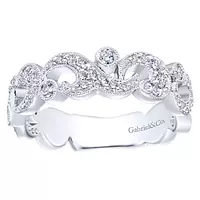 Pave Filigree Diamond Band