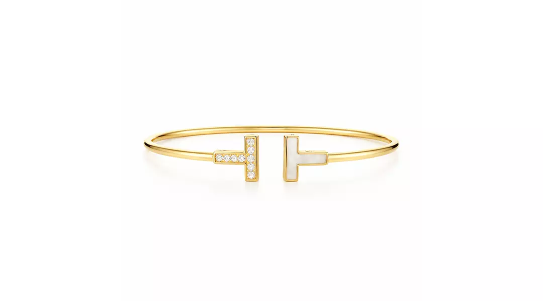 Tiffany T Wire Bracelet with Diamonds