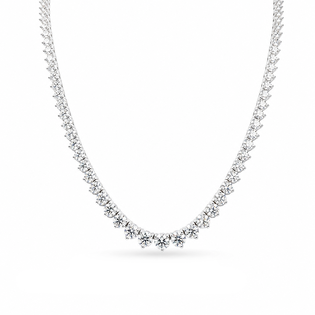 13 carats Grand Riviera Eco Diamonds Tennis Necklace