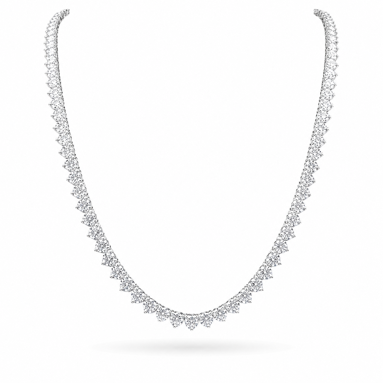 12 Carats Classic Eco Diamonds Tennis Necklace