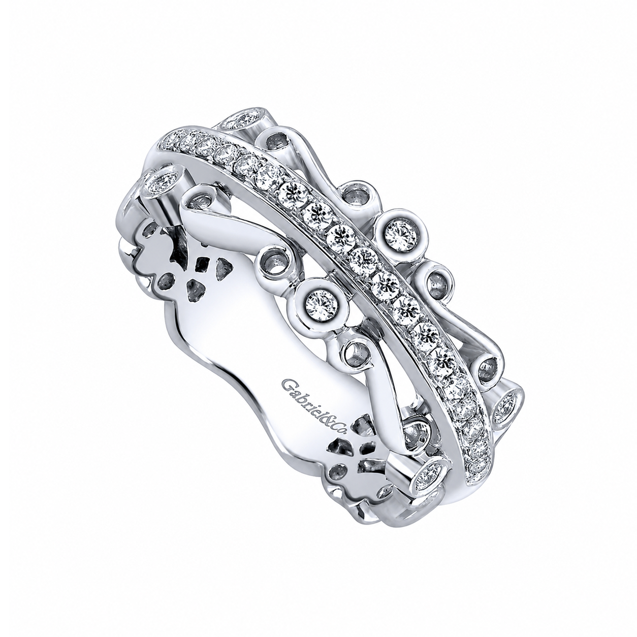 Parisian Style Diamond Band