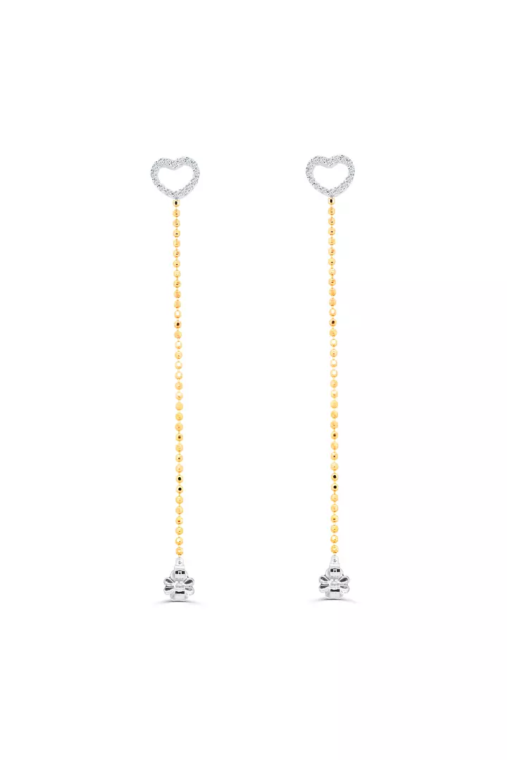 Heart Threader Earrings