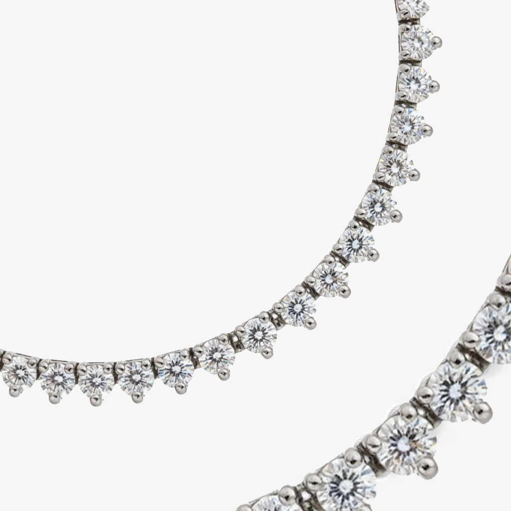 Classic Eco Diamonds Tennis Necklace 19 Carats