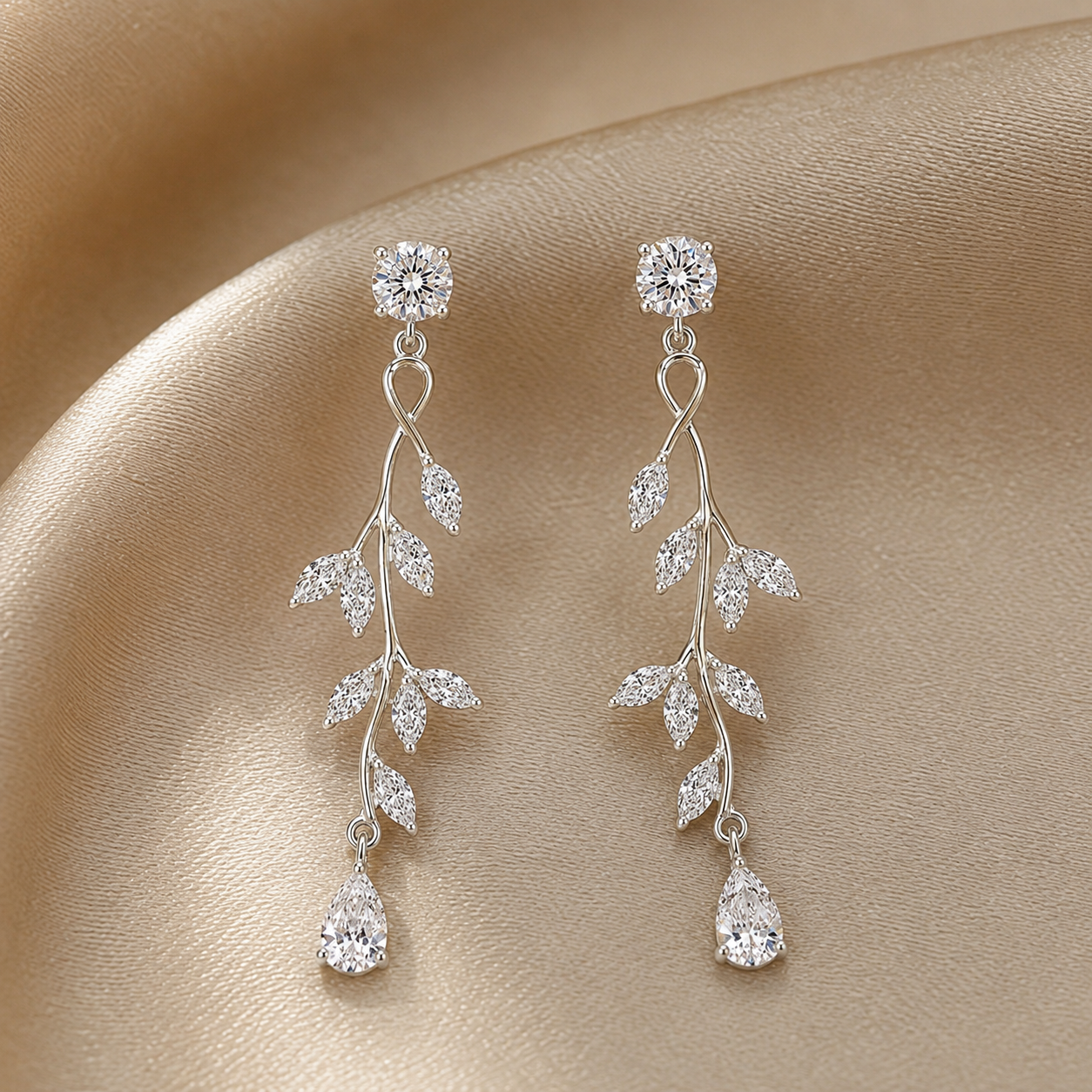 Imperial Garden Eco Diamonds Drop Earrings