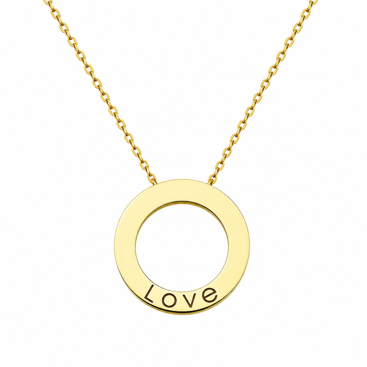Cartier Circle Love Necklace with Diamonds