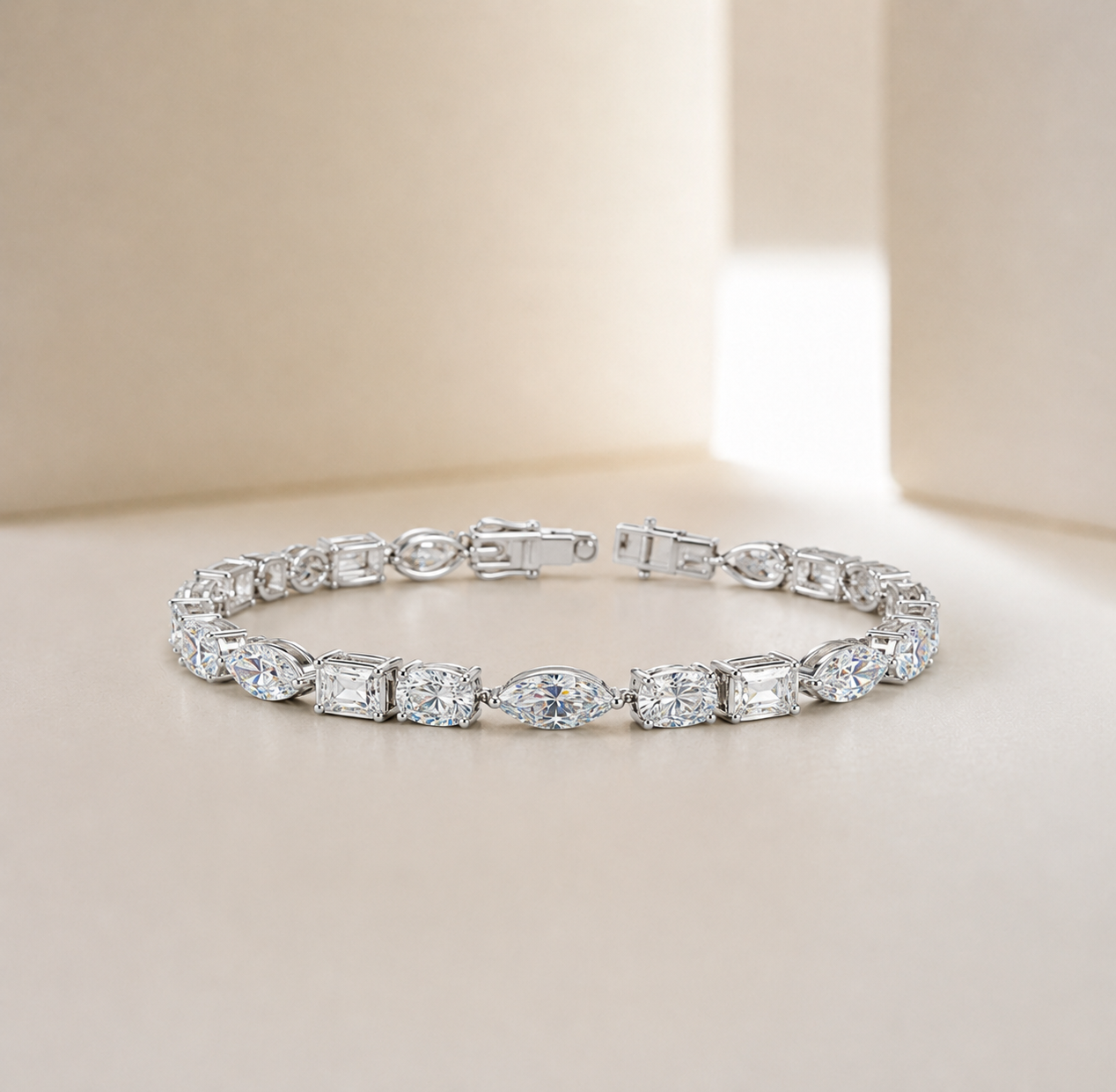 Luna Eco Diamonds Fancy Tennis Bracelet