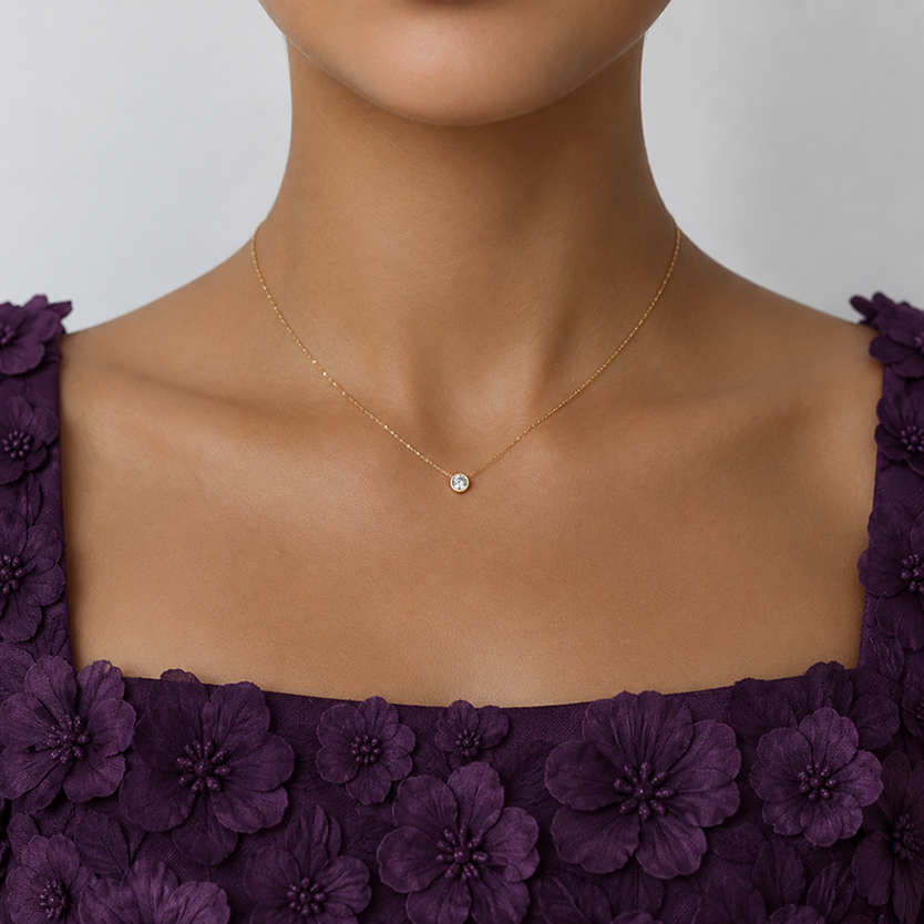Solo Diamond Solitaire Pendant