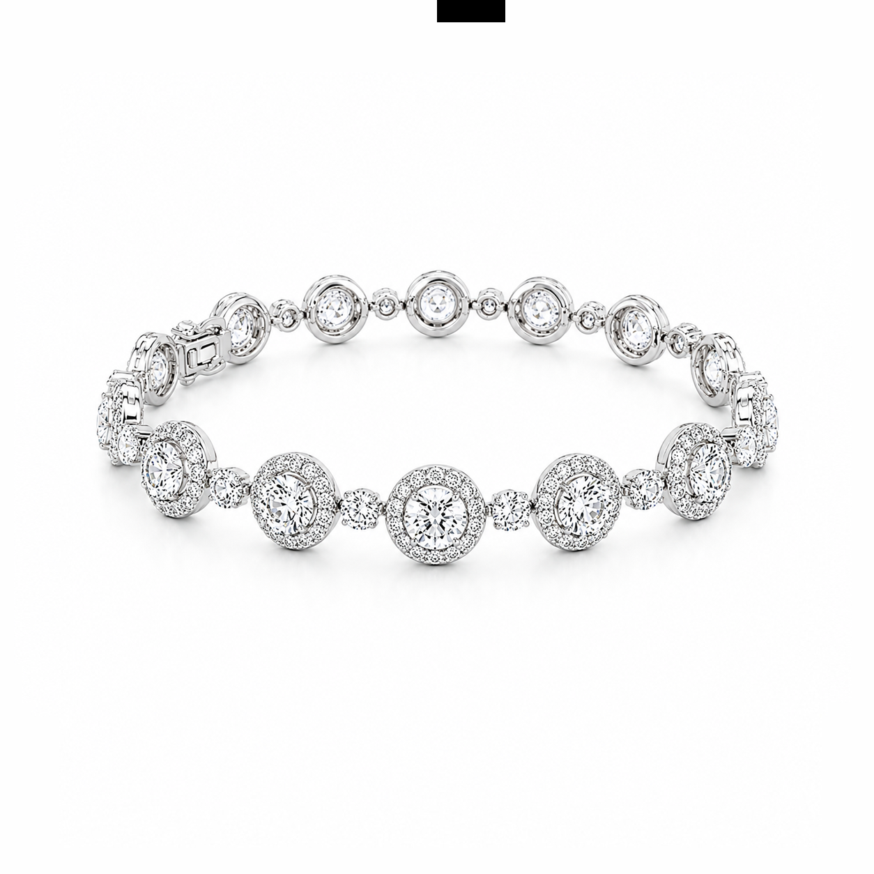 Fancy Round Eco Diamonds Bracelet