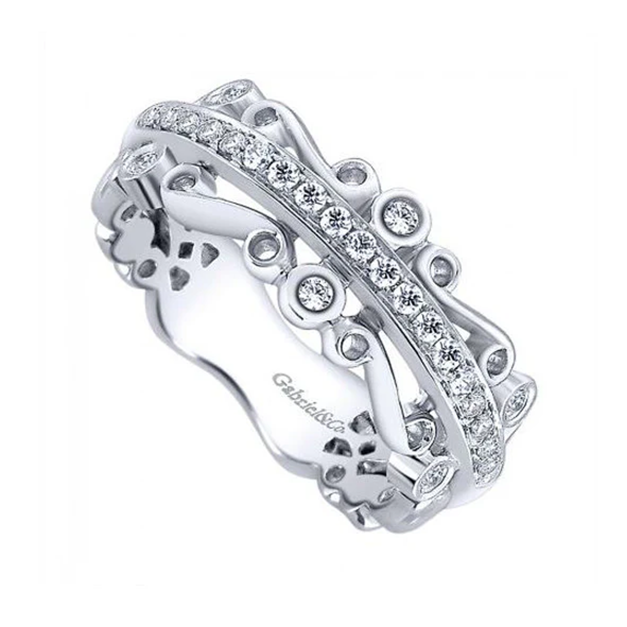 Parisian Style Diamond Band