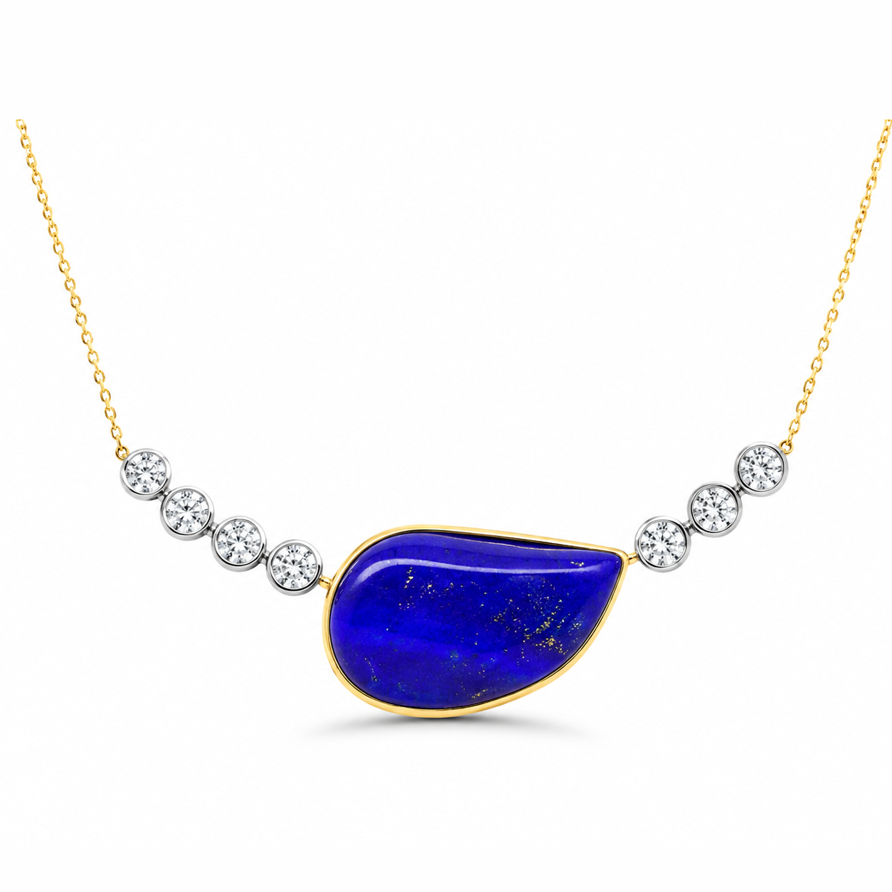 Lapis Dreams Diamond Necklace