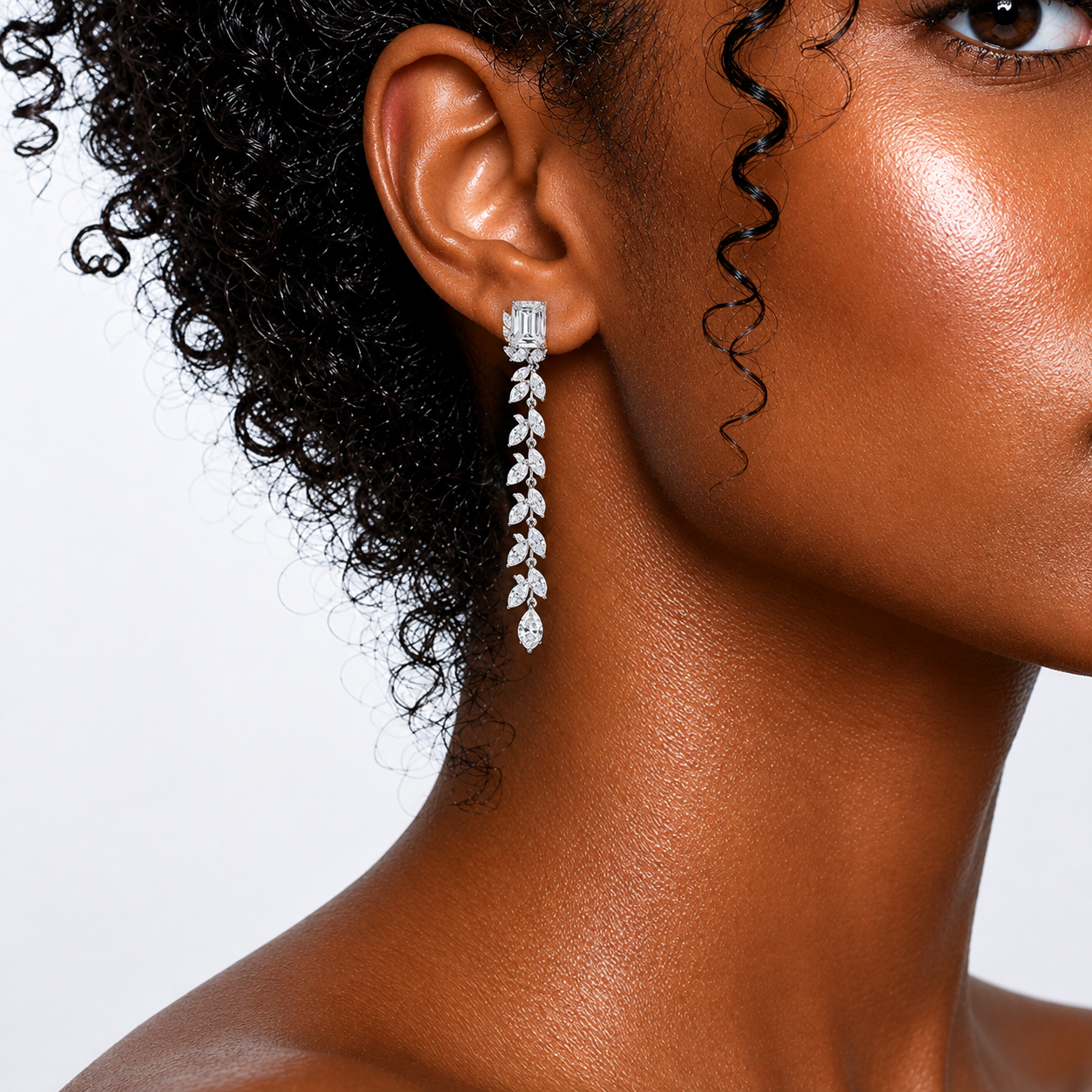 Elysian Vine Eco Diamonds Drop Earrings