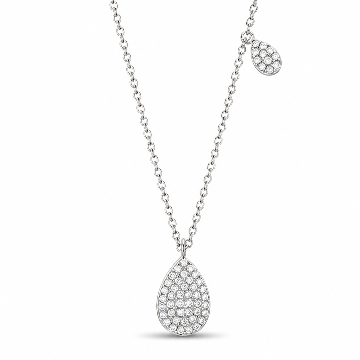 Diamond Teardrop Pendant Petite