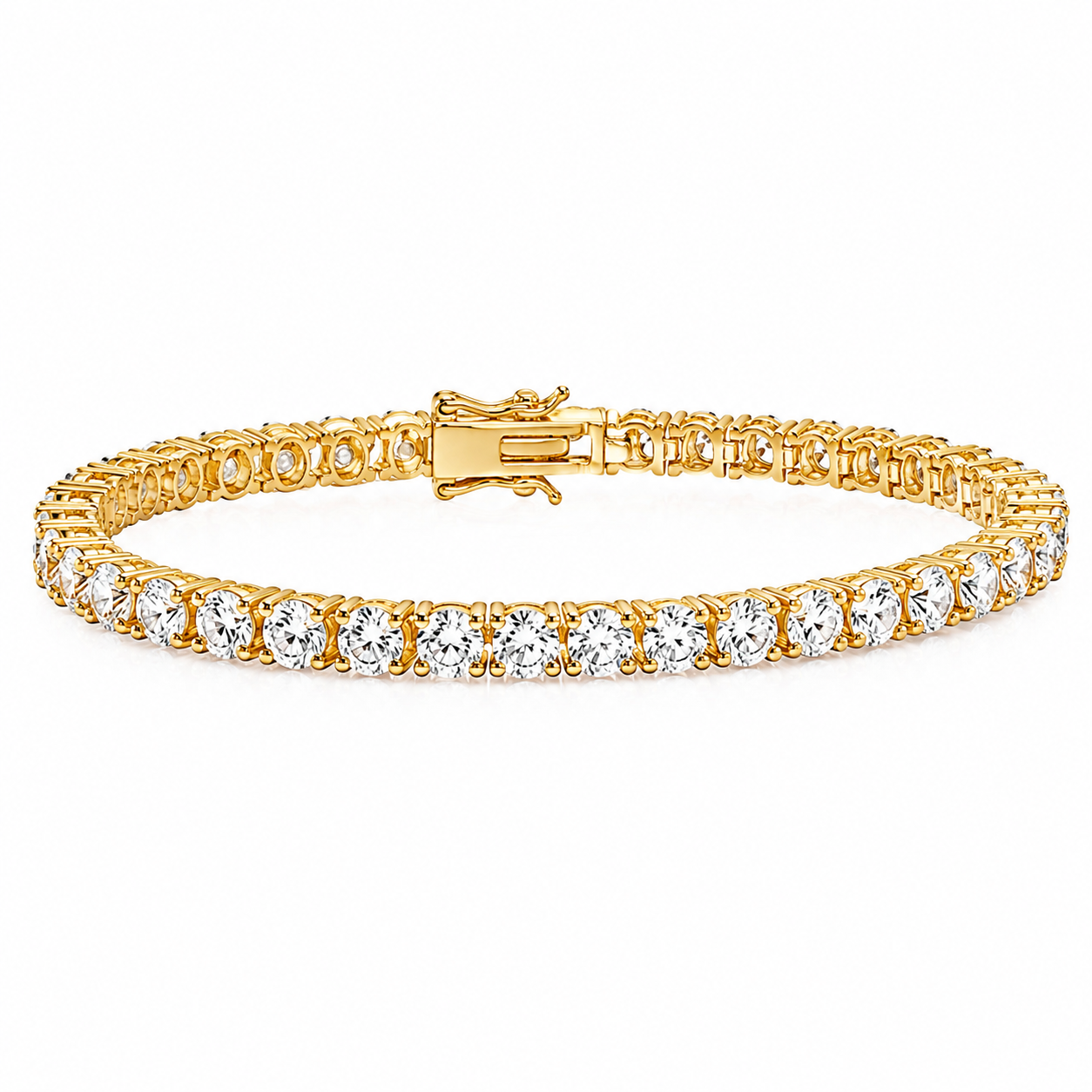 Venus Classic Eco Diamonds Tennis Bracelet Yellow Gold