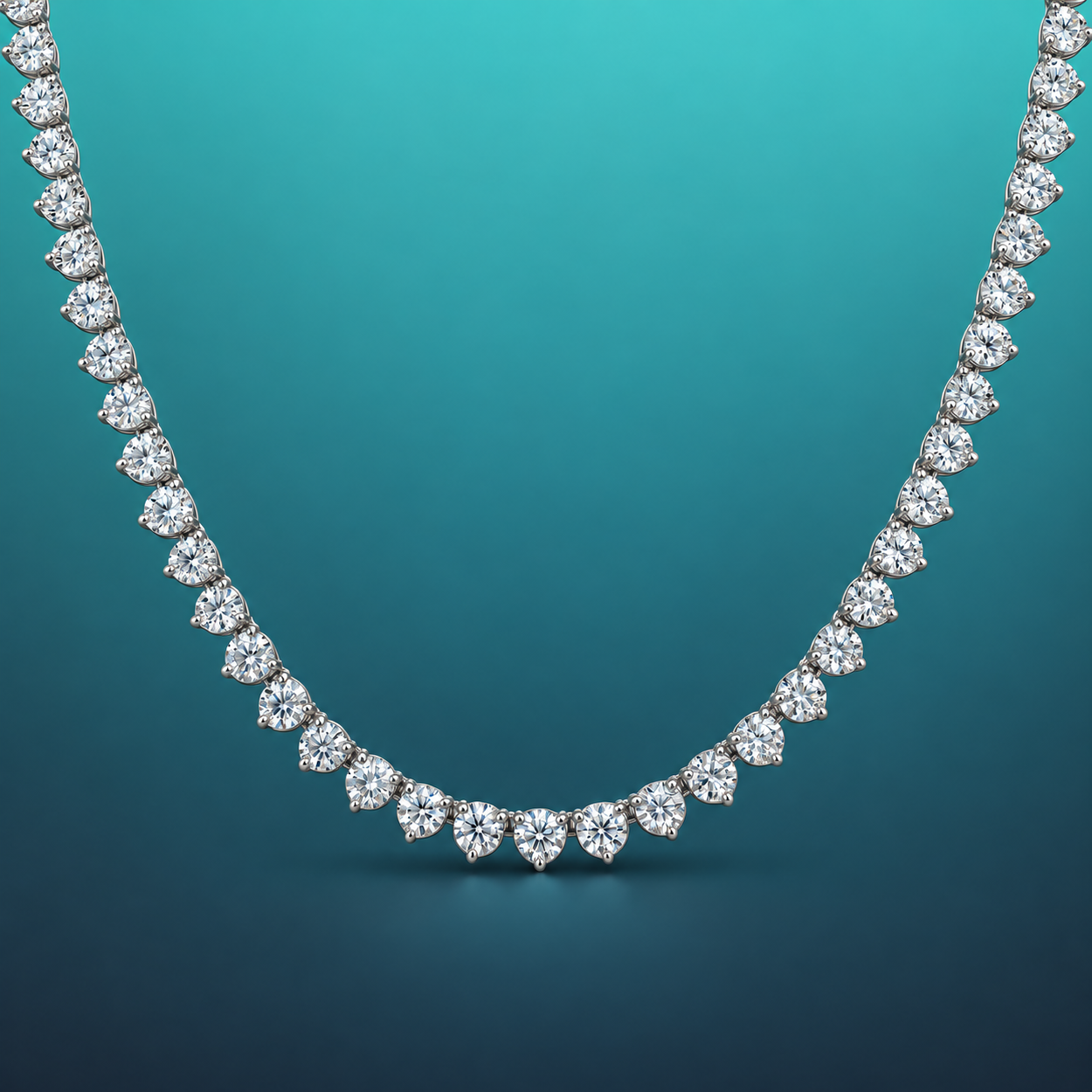 Alegra Straight Line Eco Diamonds Tennis Necklace