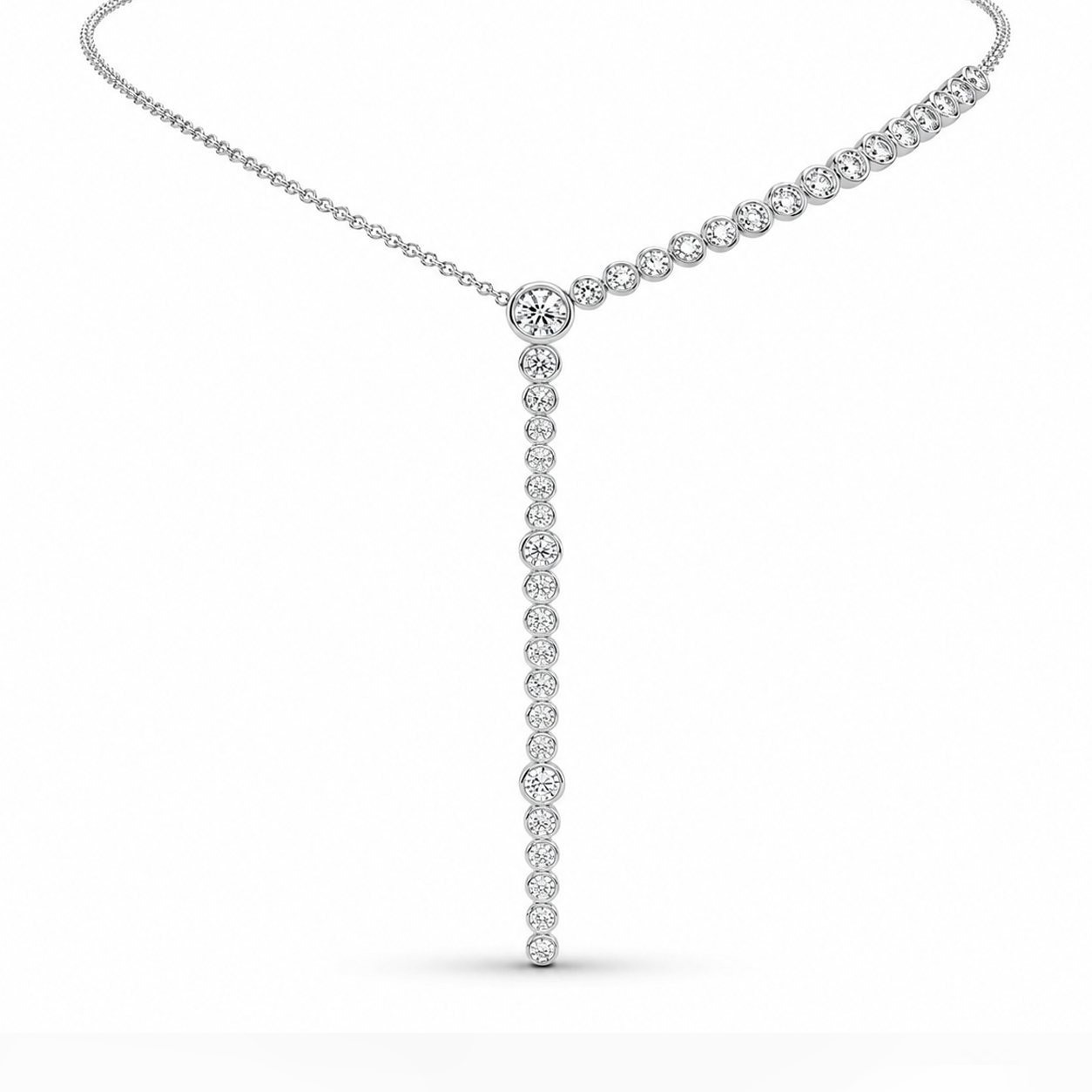 Lariat Bezel Graduated Eco Diamonds