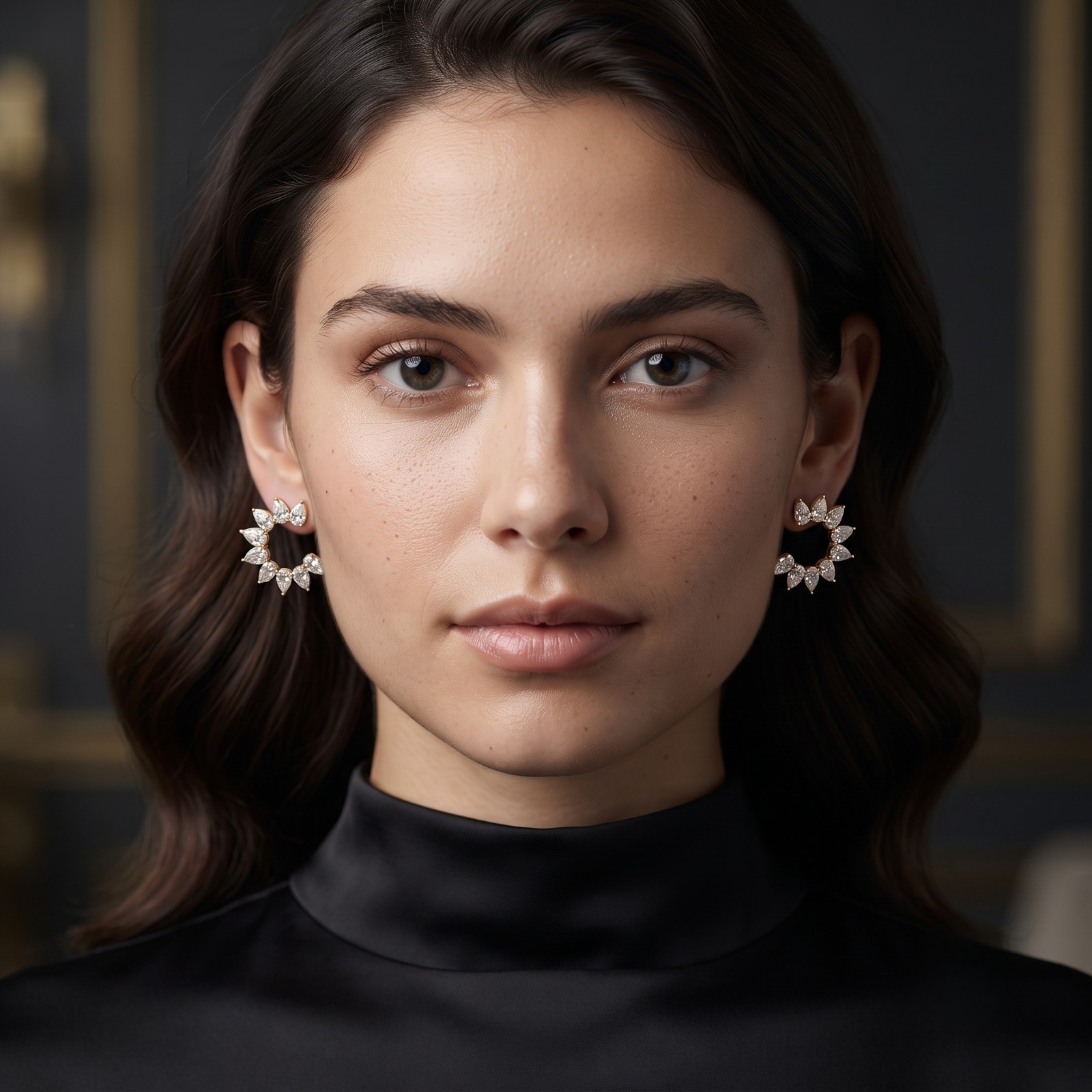 Fancy Pear Eco Diamonds Earrings
